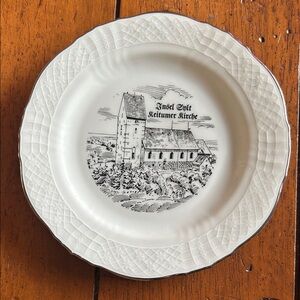 Keitum Church on the island of Sylt, Germany collector plate
